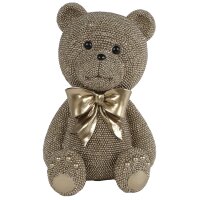 Dekofigur Teddy Bär XL mit Schleife H:29 cm aus...