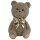 Dekofigur Teddy Bär XL mit Schleife H:29 cm aus glitzergold glänzenden Strass Steinen - Deko Teddybär Skulptur in gold, originelle Geschenkidee