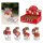 Wunschglas Weihnachten mit Anhänger & Notizzettel (4er Set) für Gutscheine, gute Wünsche - Wunscherfüller, Weihnachtswünsche, Geldgeschenk, Nikolausgeschenk