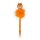 Legami Leuchtender Kugelschreiber PUMPKIN BUNNY orange mit schwarzer Tinte - Halloween Stift Büro & Schule, Hase mit Kürbis