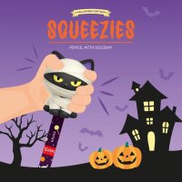 Legami Squishy Bleistift Squeezies MUMMY CAT Nine lives later - Stift zum Drücken & Quetschen - Zombiekatze, Anti-Stress-Bleistift