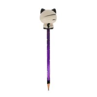 Legami Squishy Bleistift Squeezies MUMMY CAT Nine lives later - Stift zum Drücken & Quetschen - Zombiekatze, Anti-Stress-Bleistift