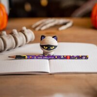 Legami Squishy Bleistift Squeezies MUMMY CAT Nine lives later - Stift zum Drücken & Quetschen - Zombiekatze, Anti-Stress-Bleistift