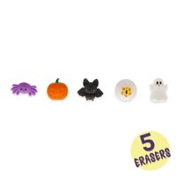 Legami Mini-Radiergummispender Mansion of Errors mit 5 verschiedenen Mini-Radiergummi - Radierer Halloween, weiches und sauberes Löschen