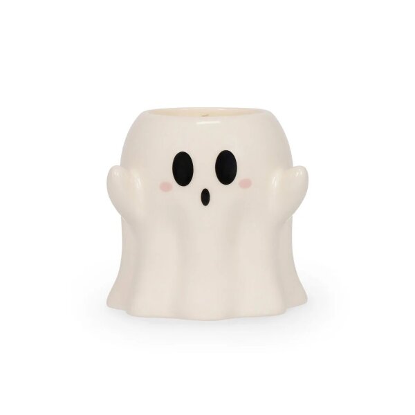 Legami Duftkerze GHOST Halloween mit Amber Night Duft - Kerze im Keramiktopf, Geisterkerze