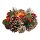 Adventsgesteck mit Zapfen, roten Beeren, Kugel und Teelichtglas D:19 cm  - Adventsdeko, Adventskranz, Weihnachten, Advent, Weihnachtsdeko, weihnachtliche Tischdeko