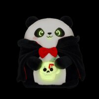 Legami Super Soft Mini Kuscheltier VAMPIR PANDA Bam-Boo! - Plüschtier Halloween freistehend, Kissen super weich und flauschig, Kuschelkissen Pandabär