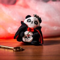 Legami Schlüsselanhänger mit Super Soft Plüschtier VAMPIR PANDA  Bam-Boo! - Kuscheltier Halloween super weich und flauschig, Schlüssel Anhänger Pandabär