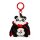 Legami Schlüsselanhänger mit Super Soft Plüschtier VAMPIR PANDA  Bam-Boo! - Kuscheltier Halloween super weich und flauschig, Schlüssel Anhänger Pandabär