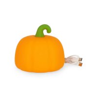 Legami Kürbis Touch Nachttischlampe Halloween aus Silikon - Soft Dreams - wiederaufladbares LED-Licht mit Touchfunktion und Farbwechsel