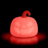 Legami Kürbis Touch Nachttischlampe Halloween aus Silikon - Soft Dreams - wiederaufladbares LED-Licht mit Touchfunktion und Farbwechsel
