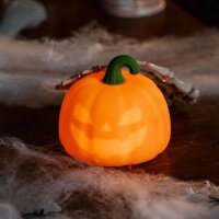 Legami Kürbis Touch Nachttischlampe Halloween aus Silikon - Soft Dreams - wiederaufladbares LED-Licht mit Touchfunktion und Farbwechsel