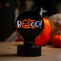 Legami Deko Tischlampe in Glühbirnenform Pumpkin Boo - Bulb Fiction XL - Tisch Lampe Halloween, Schreibtischlampe, Dekoration