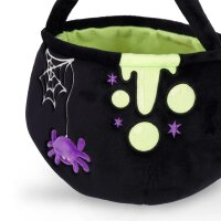 Legami Halloween Tasche Korb für Süßes oder Saures - Trick or Treat - Süßigkeitenbeutel in Form eines Zaubertrankkessels mit Griff