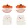 Legami Halloween Set aus 4 Mini-Haarclips - Clip Me Up! - Mini-Haarspange Kürbis und Geist mit Glow-Effekt, Haar Accessoire für Mädchen