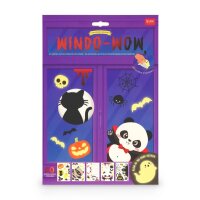 Legami 40 Halloween elektrostatische Fensteraufkleber mit Leuchteffekt - Window-Wow - Fensterdeko mit Leuchteffekt - 5 Bögen