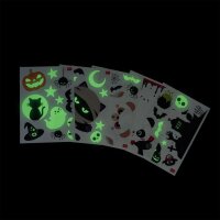 Legami 40 Halloween elektrostatische Fensteraufkleber mit Leuchteffekt - Window-Wow - Fensterdeko mit Leuchteffekt - 5 Bögen
