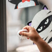 Legami 40 Halloween elektrostatische Fensteraufkleber mit Leuchteffekt - Window-Wow - Fensterdeko mit Leuchteffekt - 5 Bögen
