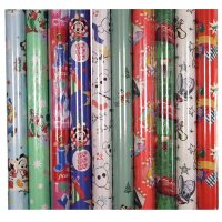Geschenkpapier Set Disney Motive Weihnachten (10 Rollen)...