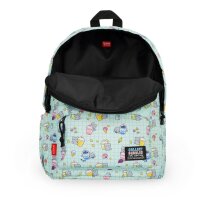 Legami Rucksack KATZE Kitty Bubble Tea - My backpack - aus Polyester - Schultasche, Schulrucksack, für Schule & Freizeit