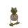 Kantenhocker Frosch mit Füßen H:10 cm aus Keramik - Deko Garten, Tierfigur Kantensitzer, Dekofigur, Gartendeko Frösche, Gartenfigur