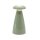 Tischleuchte 3in1 NOVA – Tischlampe mit Vase & Raumduft, dimmbar, Akku, jade, H:21 cm - Tischlampe, Moderner Deko Stil