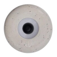 Tischleuchte 3in1 NOVA – Tischlampe mit Vase & Raumduft, dimmbar, Akku, beige gesprenkelt, H:21 cm - Tischlampe, Moderner Deko Stil