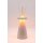 Tischleuchte 3in1 NOVA – Tischlampe mit Vase & Raumduft, dimmbar, Akku, beige gesprenkelt, H:21 cm - Tischlampe, Moderner Deko Stil