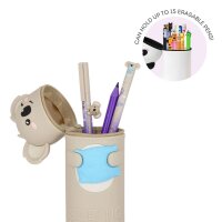 Legami 2-in-1 Mäppchen KOALA aus Silikon - Kawaii Federmäppchen Koalabär, Tisch Stiftehalter, Federtasche