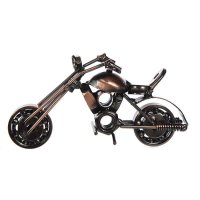 Kleines Metall Motorrad mit beweglichen Rädern - Deko...