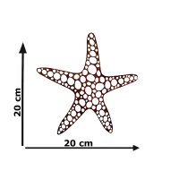 Dekofigur Seestern im Rost Design, Rostfigur für den...