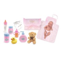 Puppen Wickeltasche "Maria" mit Zubehör - Puppen Tasche, Puppenreisetasche, Geschenk für Mädchen, Puppe