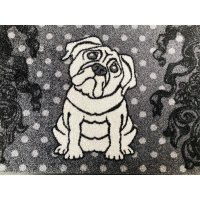 wash+dry Fussmatte Pugs 50x75 cm, waschbar, innen &...