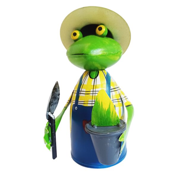 Frosch mit Setzling